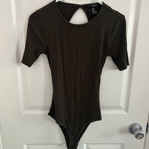 Green Forever 21 tshirt bodysuit